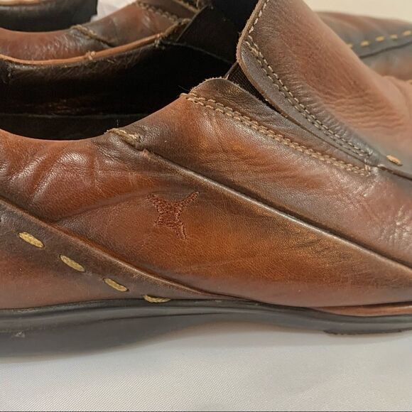 Pikolinos Slip On Driving Loafer Moccasin Brown Contrast Stitching Sz 45 11.5 12 - Picture 6 of 9